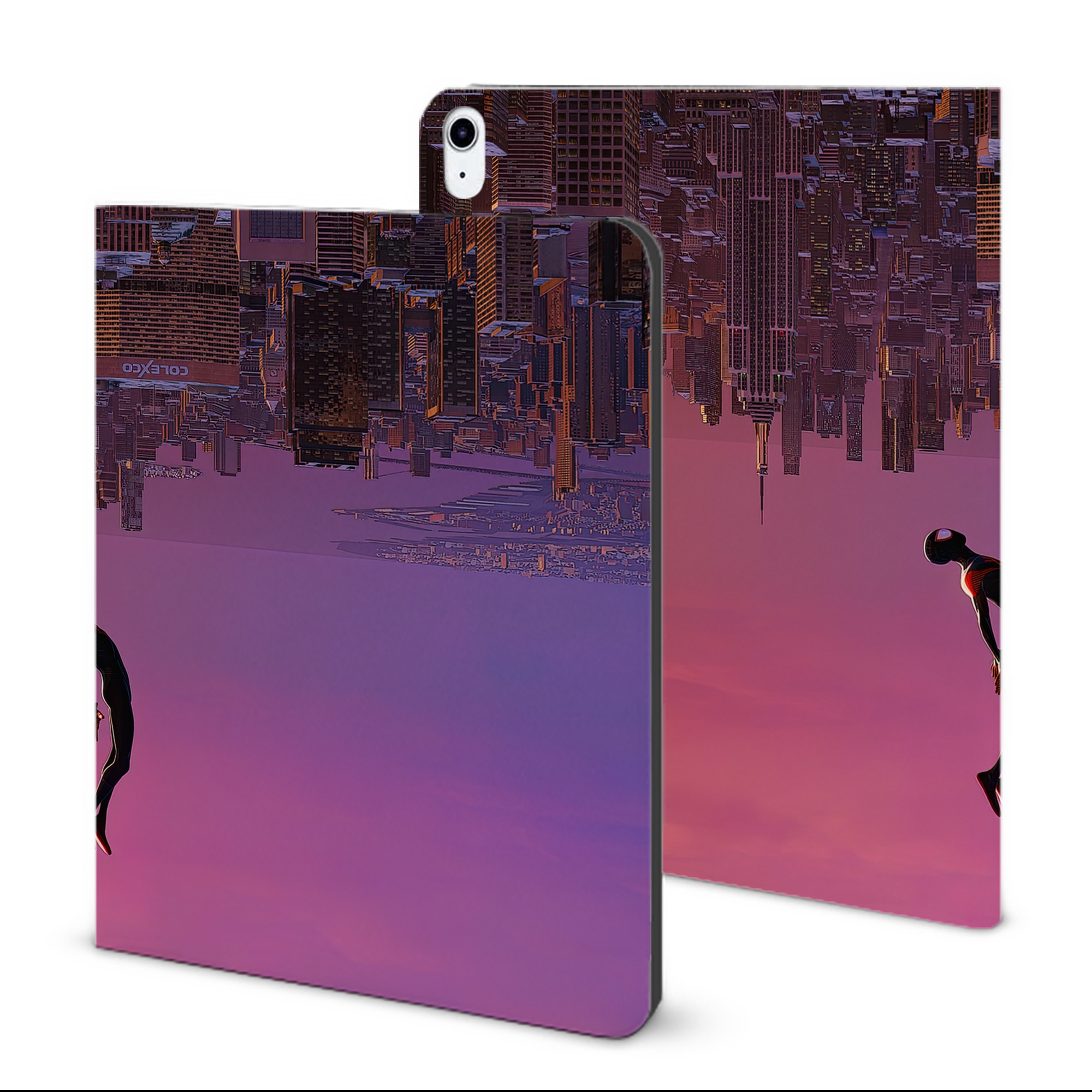 （画像用） Spider Man スパイダーマン IPad ケース ブック型 PUレザー TPU 耐衝撃 軽量 薄型 ペン収納なし 全面保護 IPad 各モデル対応